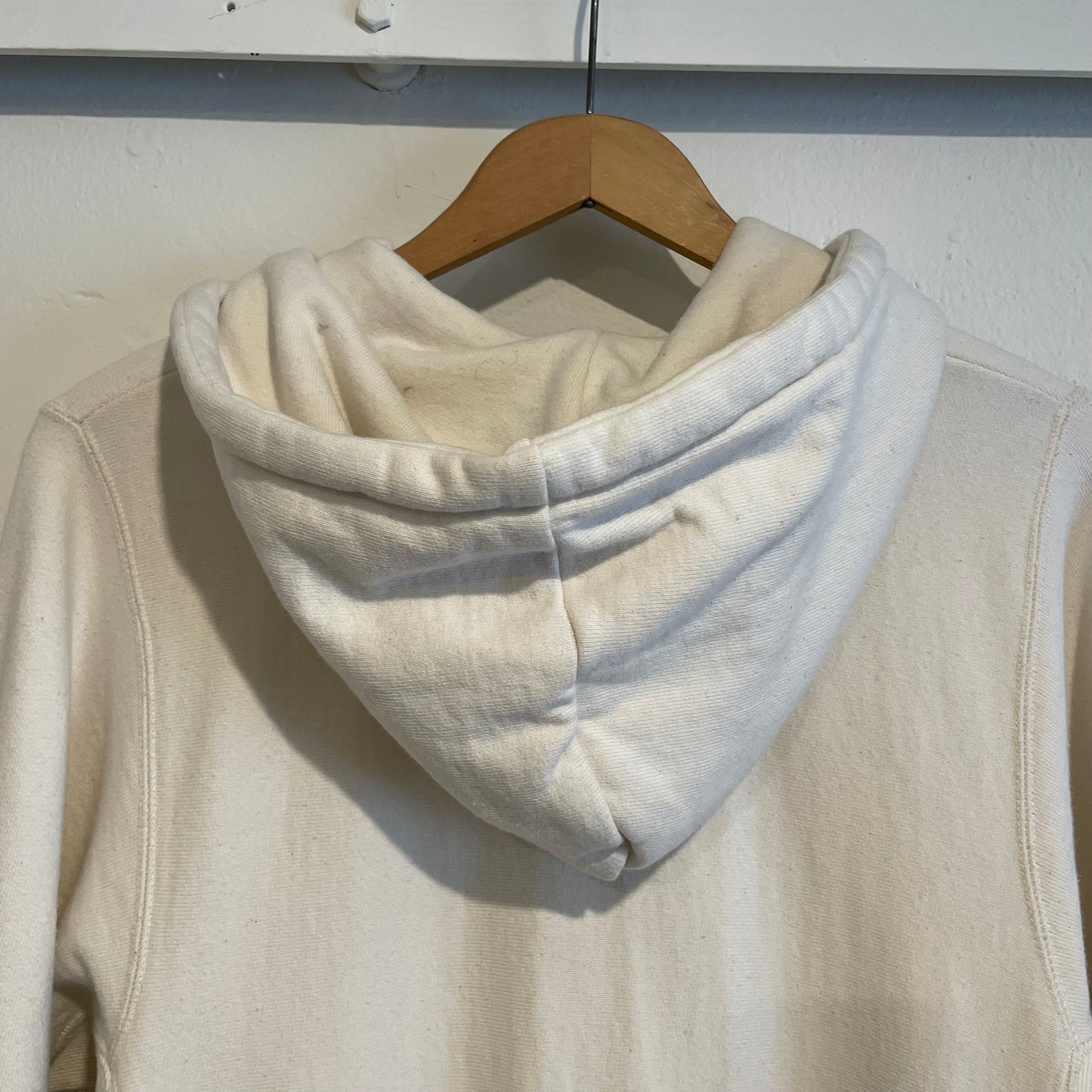 Full Zip Pocket Hoodie Cream Waldes Zip