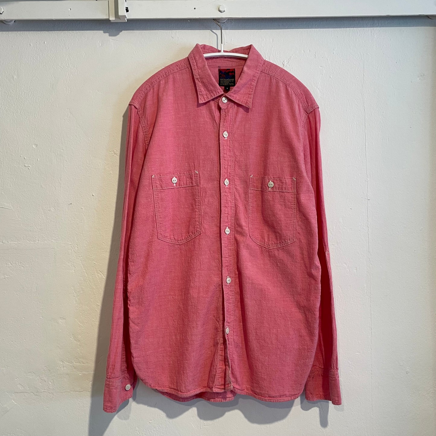 Pink Chambray Work Shirt