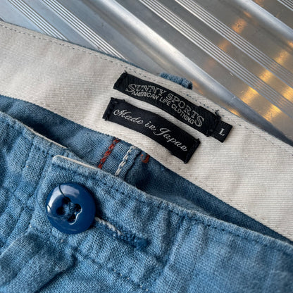 Linen Short Blue