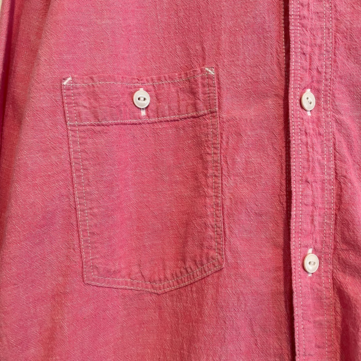 Pink Chambray Work Shirt