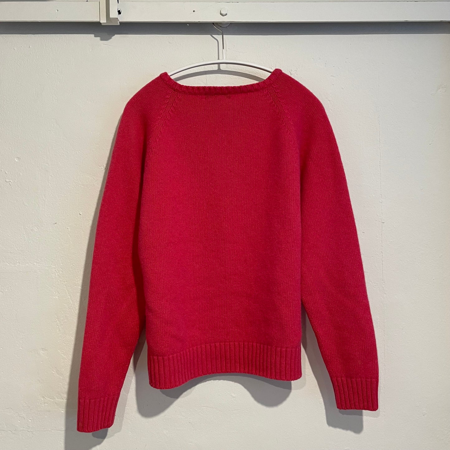 Cashmere Blend Knit Sweater Pink