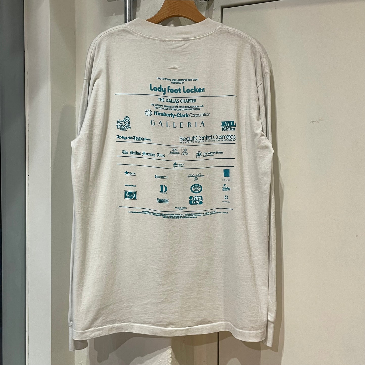 Race For The Cure Long Sleeve T-Shirt White