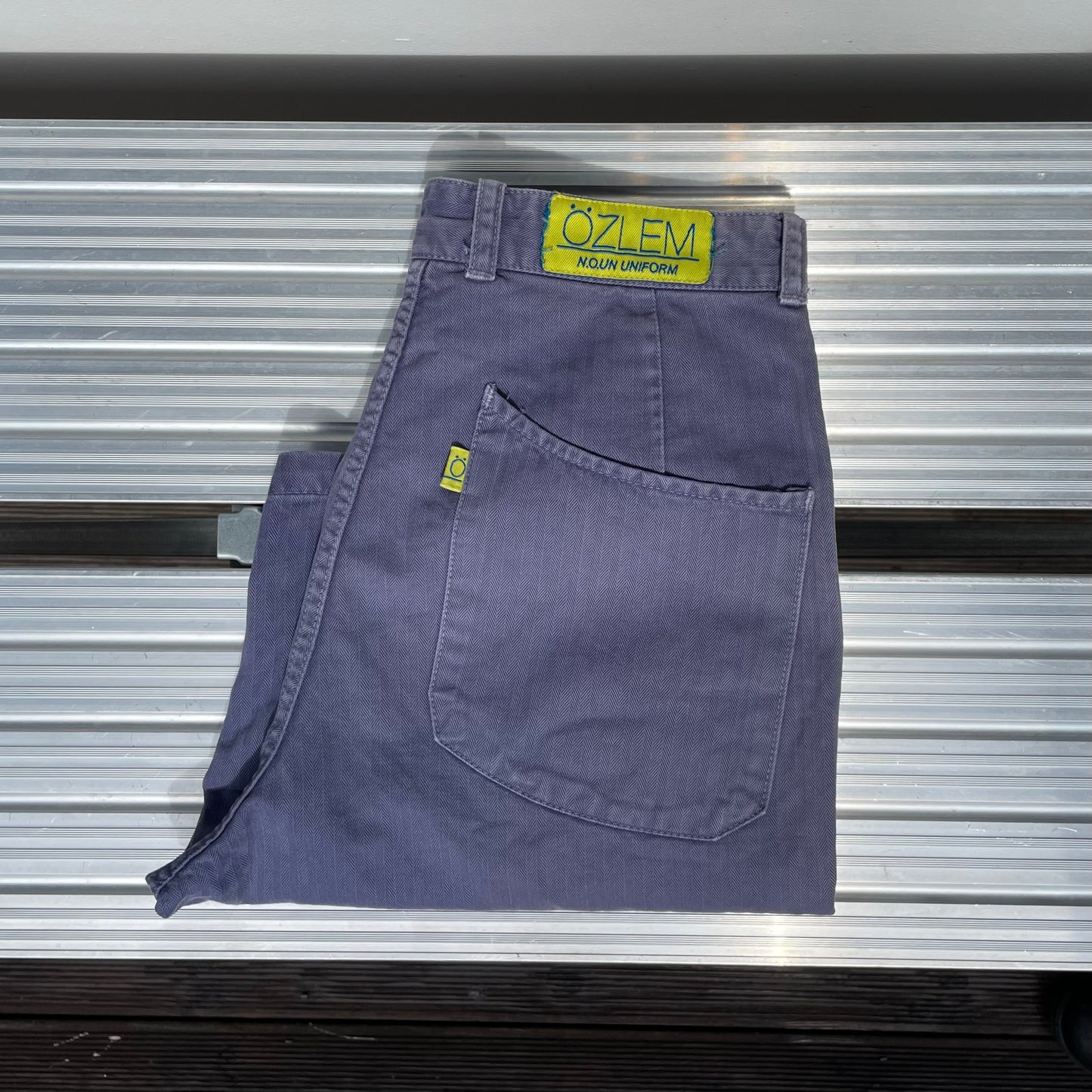 Herringbone Shorts Blue