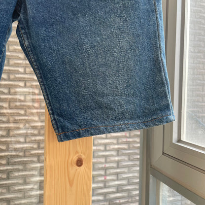 517-0217 Cutoff Denim Shorts Blue