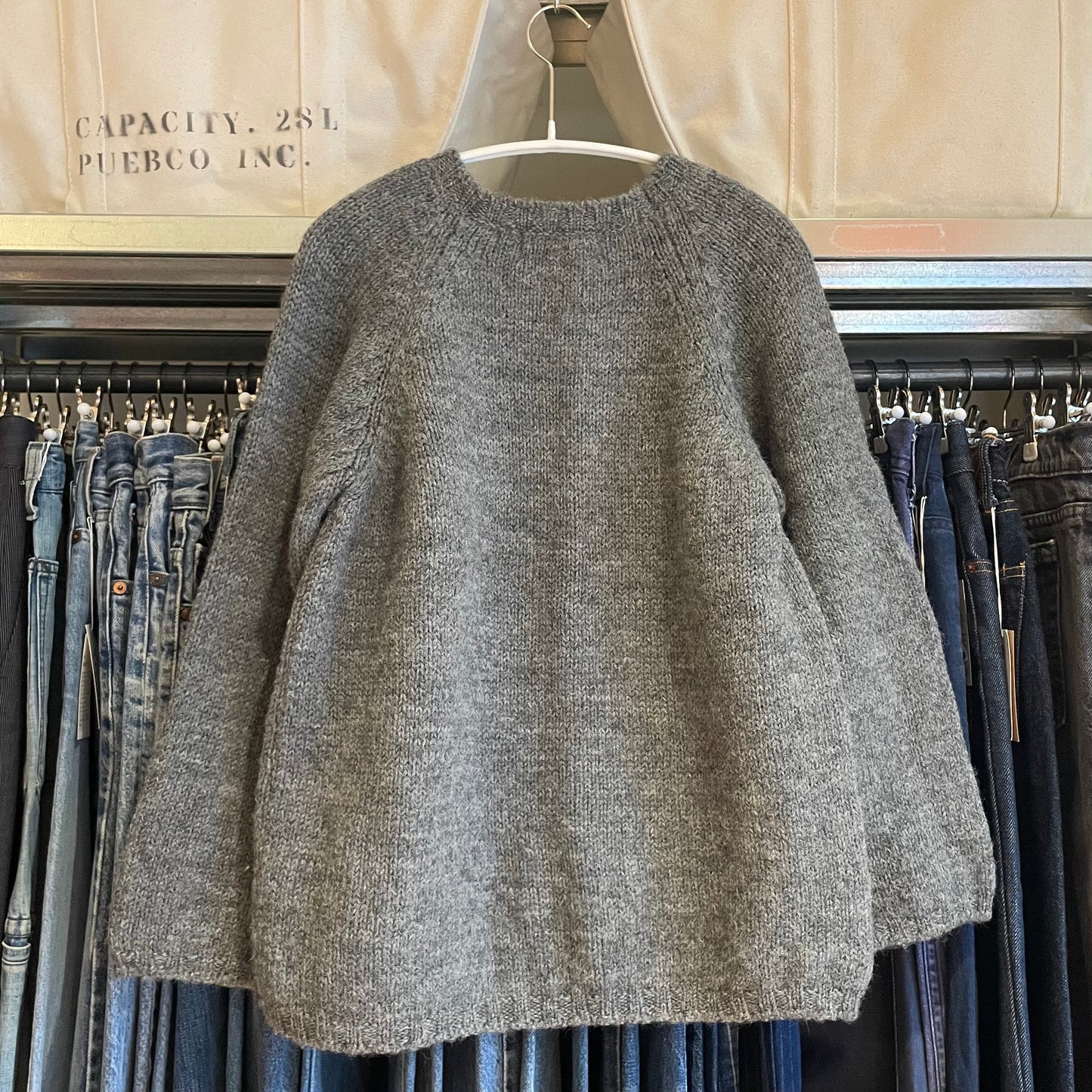 Wool Crewneck Sweater Gray