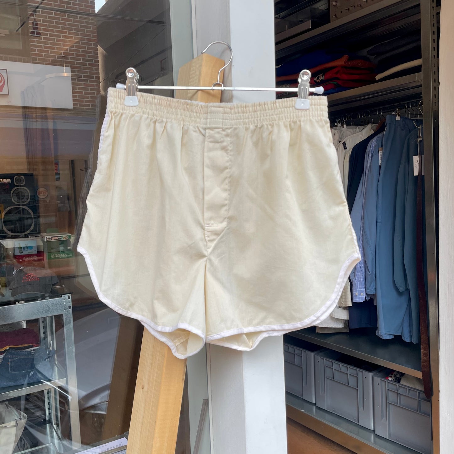 Elastic Waist Shorts Ivory
