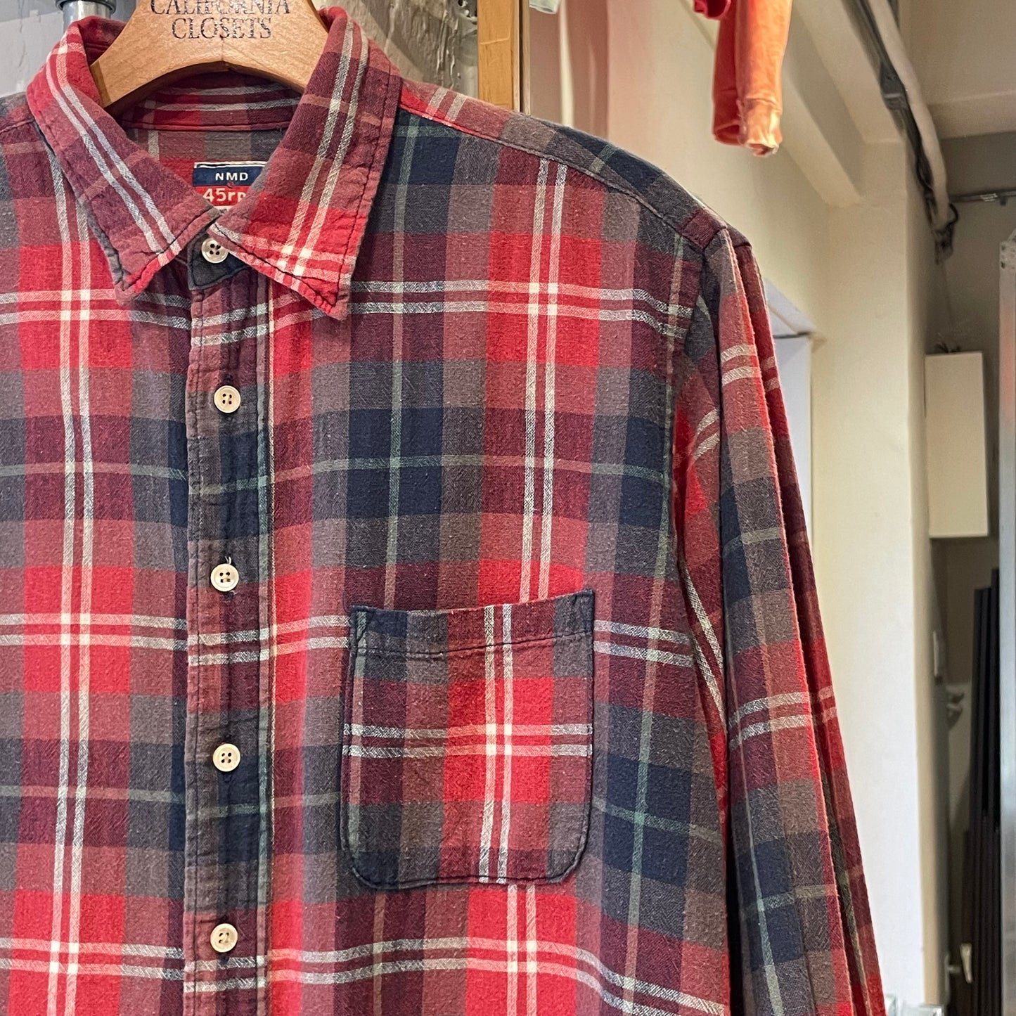 Plaid Check Shirt Red