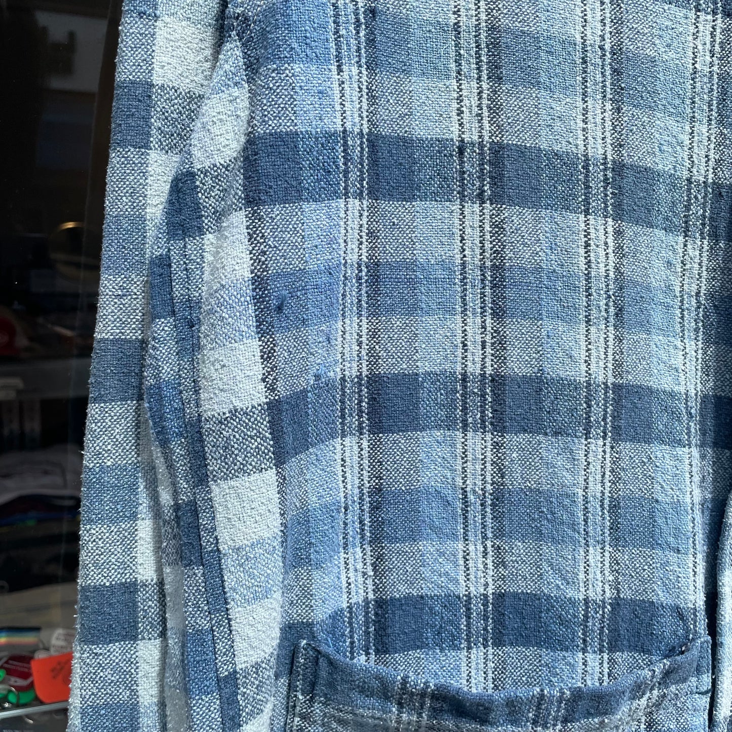Check Coverall Blue