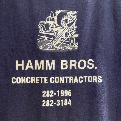 Hamm Bros Concrete T-Shirt Navy