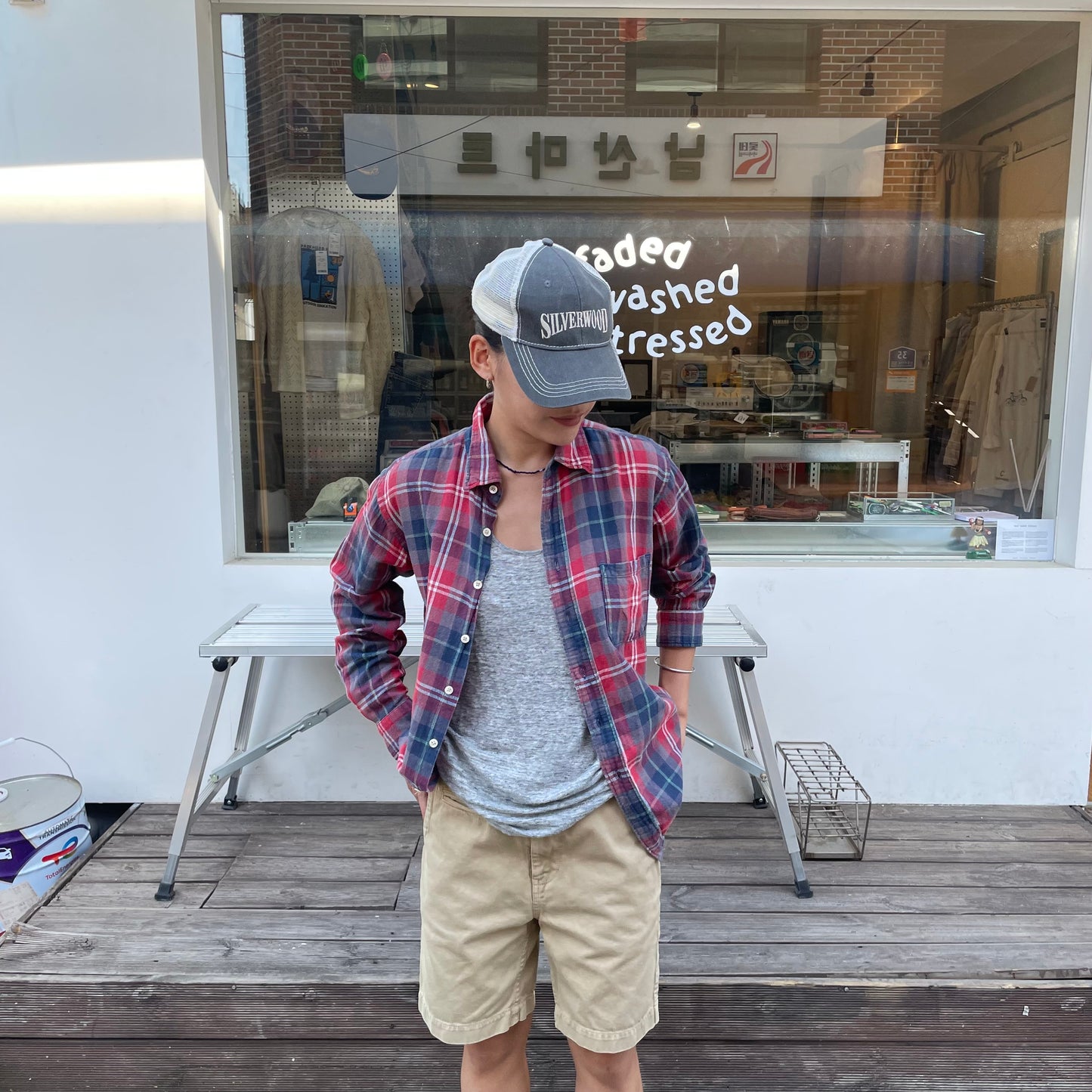 Plaid Check Shirt Red