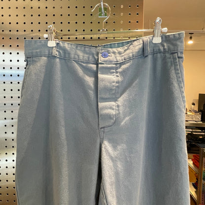 Bleached French Work Pants Blue