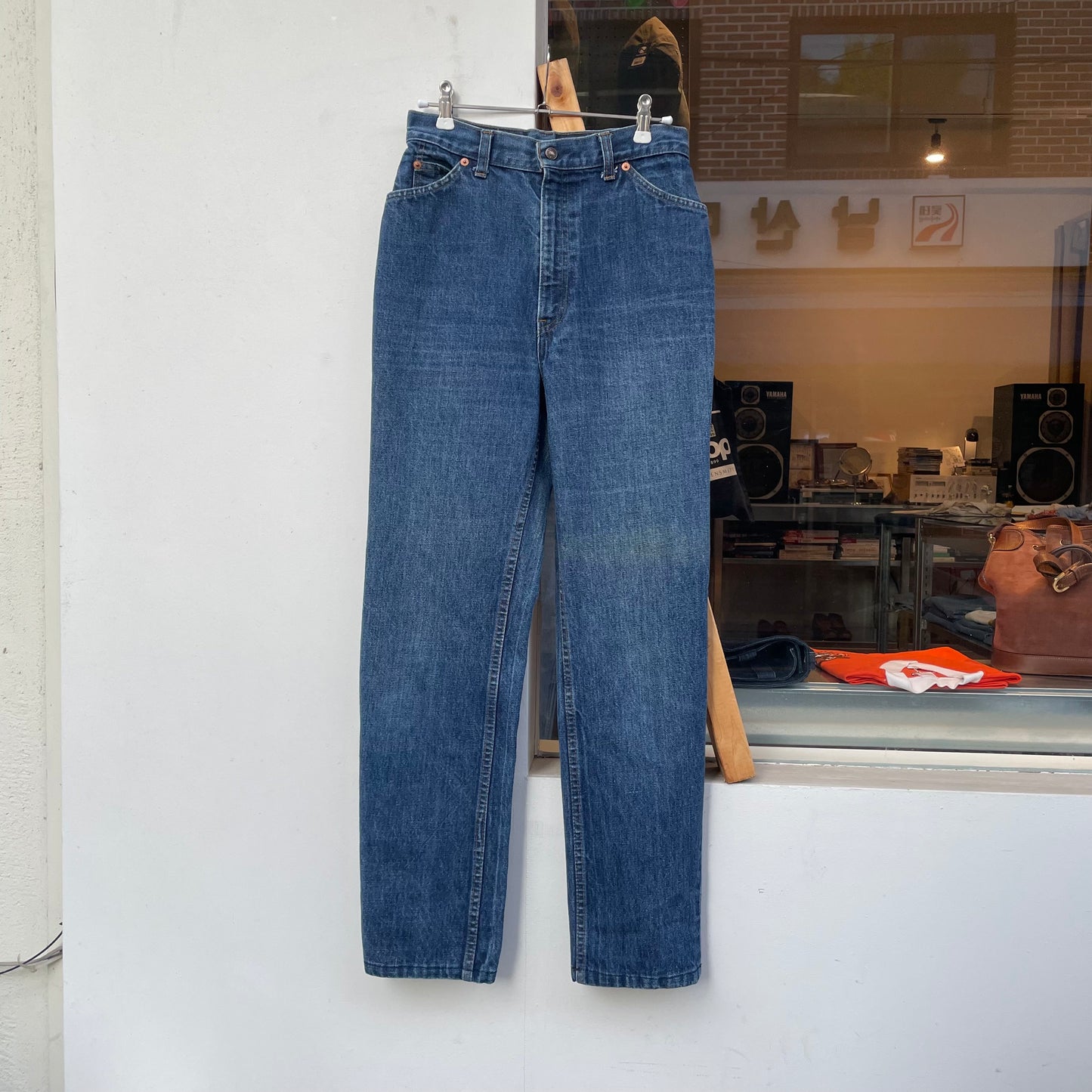 25035 0214 Zipper Fly Jeans Straight Blue