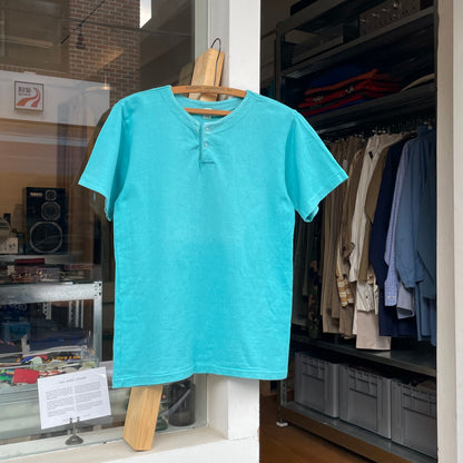 Henly Neck T-Shirt Blue