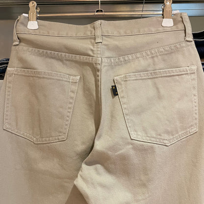 Beige Twill Work Pants Japan Made