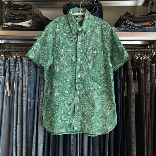 Paisley Print Shirt Turquoise