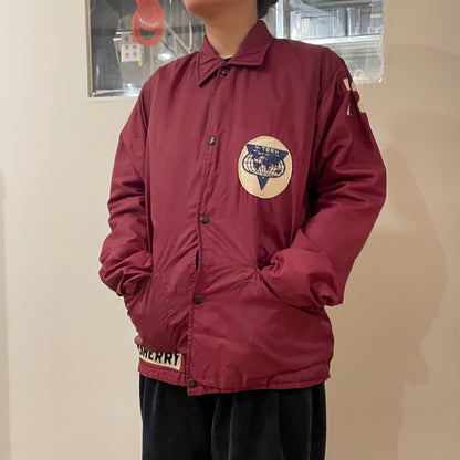 Y-Teen Jacket Sherry Maroon Patched Nylon