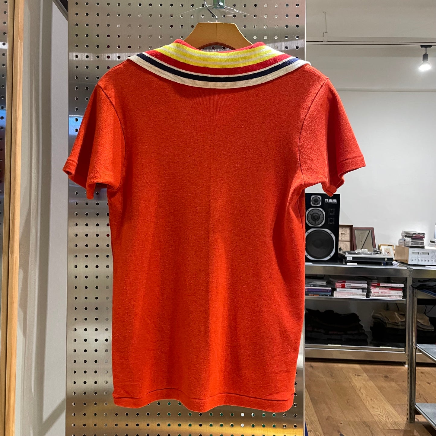 Knit Polo Shirt Red