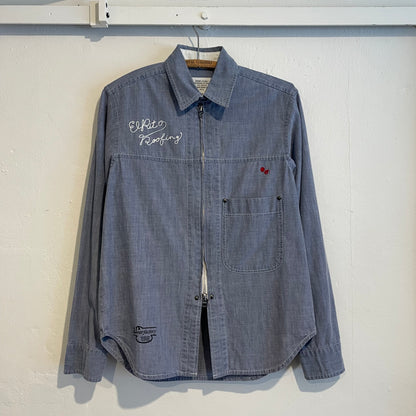 El Rito Zip Chore Jacket Blue Universal Zip