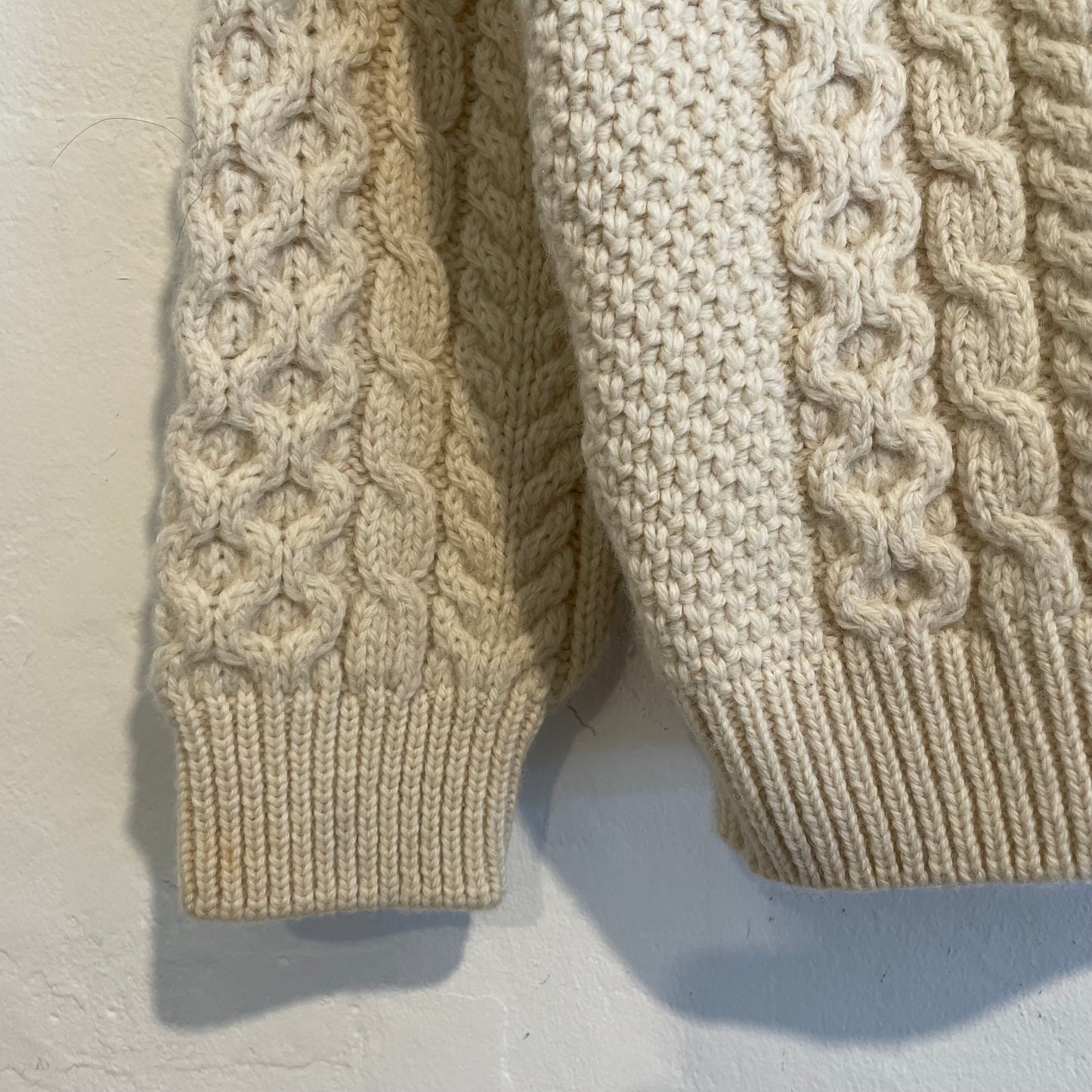Fisherman Knit Sweater Ivory