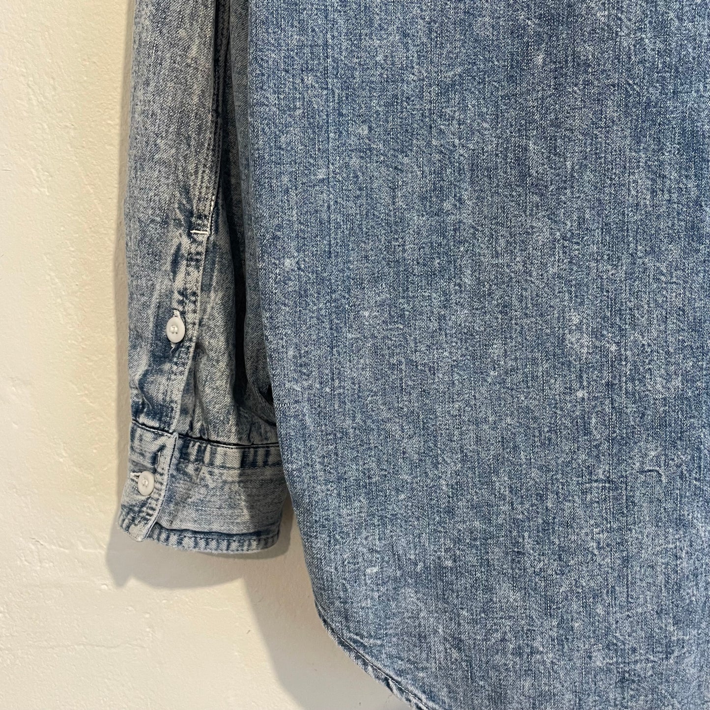 Vintage Denim Shirt Faded Blue