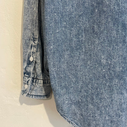 Vintage Denim Shirt Faded Blue