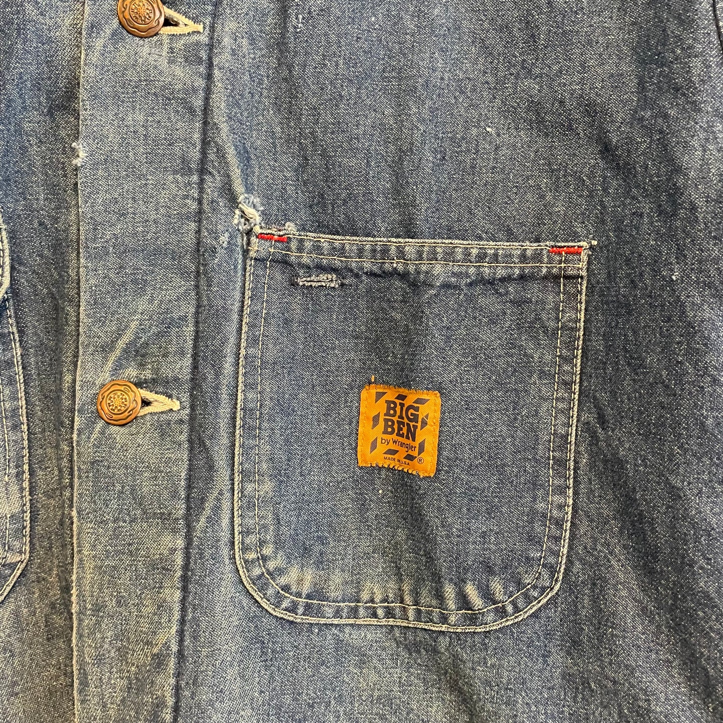 Big Ben Denim Chore Jacket Blanket Lined 42