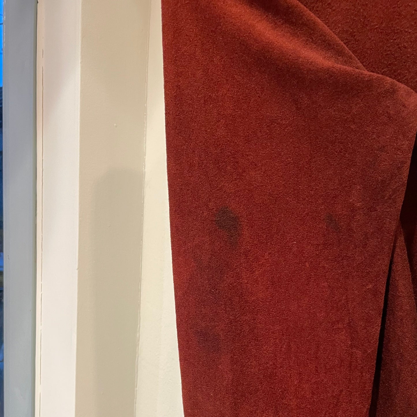 Velour Polo Shirt Burgundy