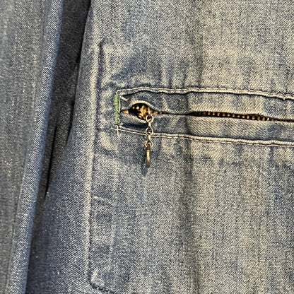 Faded Denim Jacket w/Ideal Zipper