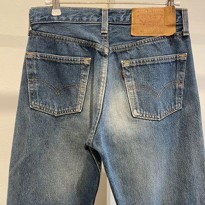 501 Button Fly Jeans Straight Blue
