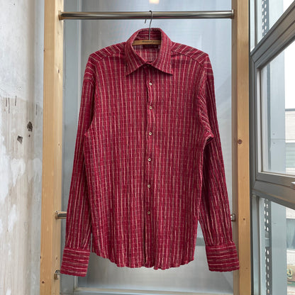 Checked Long Sleeve Shirt Red