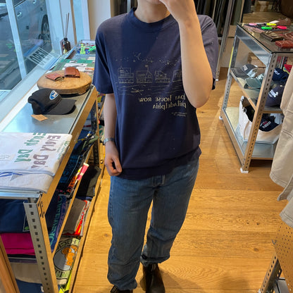 Boat House Row T-Shirt Navy