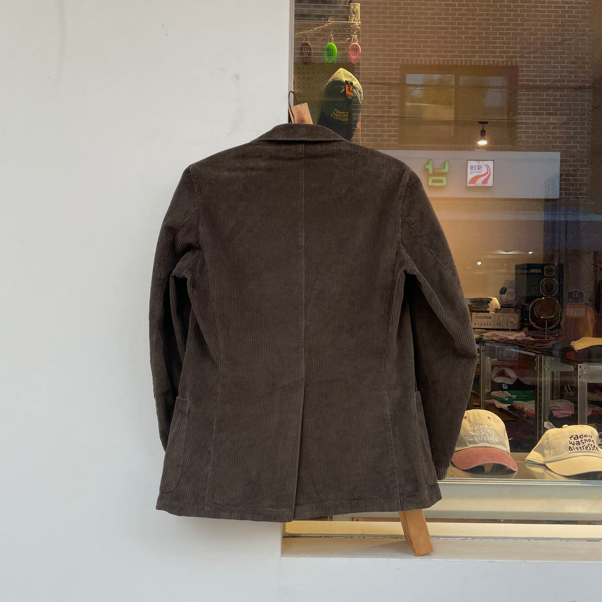 Corduroy Tailored Jacket Brown