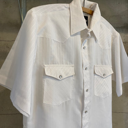Western Shirt Sleeve Shirt White