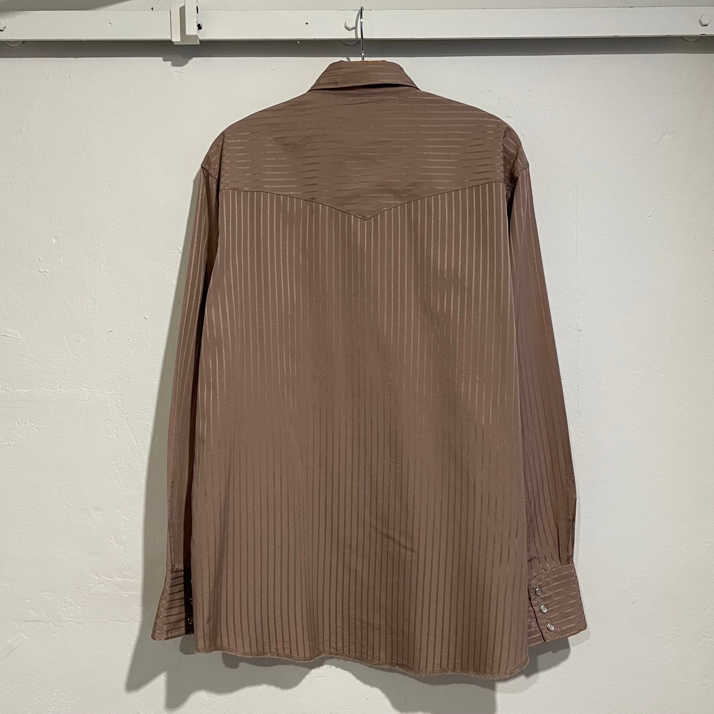 Striped Western Shirt Brown