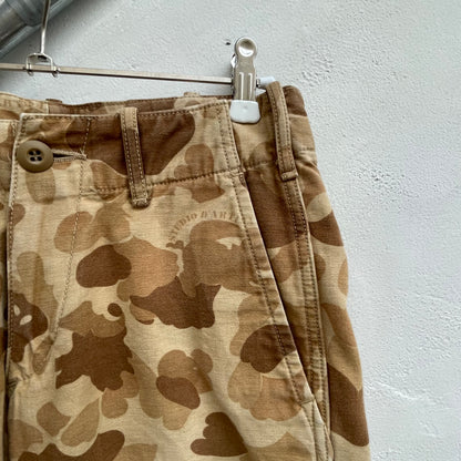 Camouflage Cargo Shorts Brown