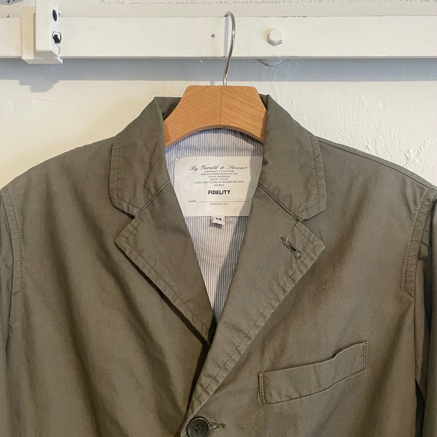 Notch Lapel Workwear Blazer Olive