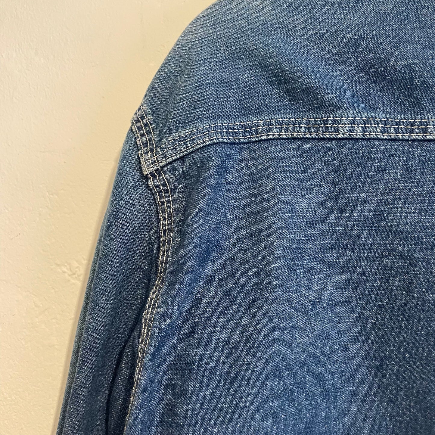 Faded Denim Jacket w/Ideal Zipper