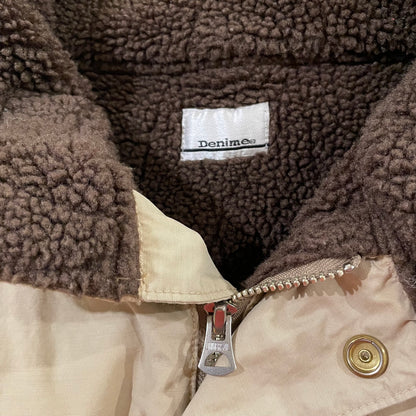 Beige Fleece Lined Parka