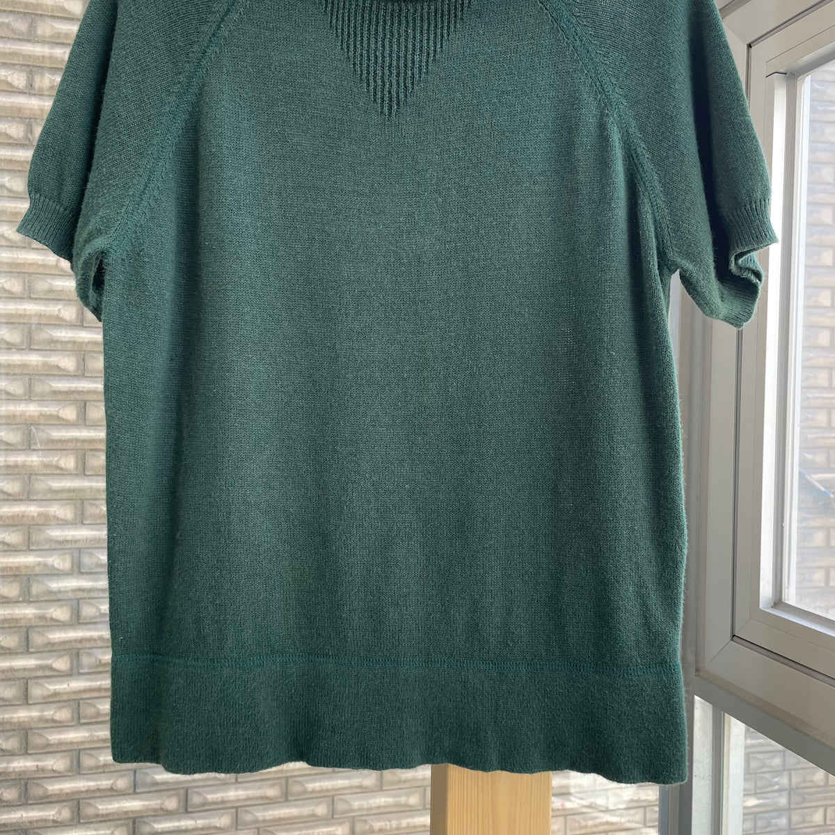 Short Sleeve Knit Green