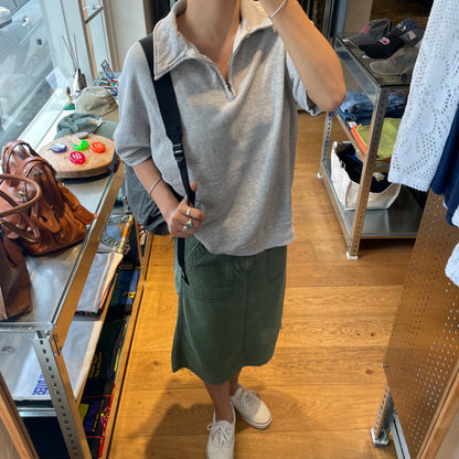 Half-Zip Sweatshirt Gray