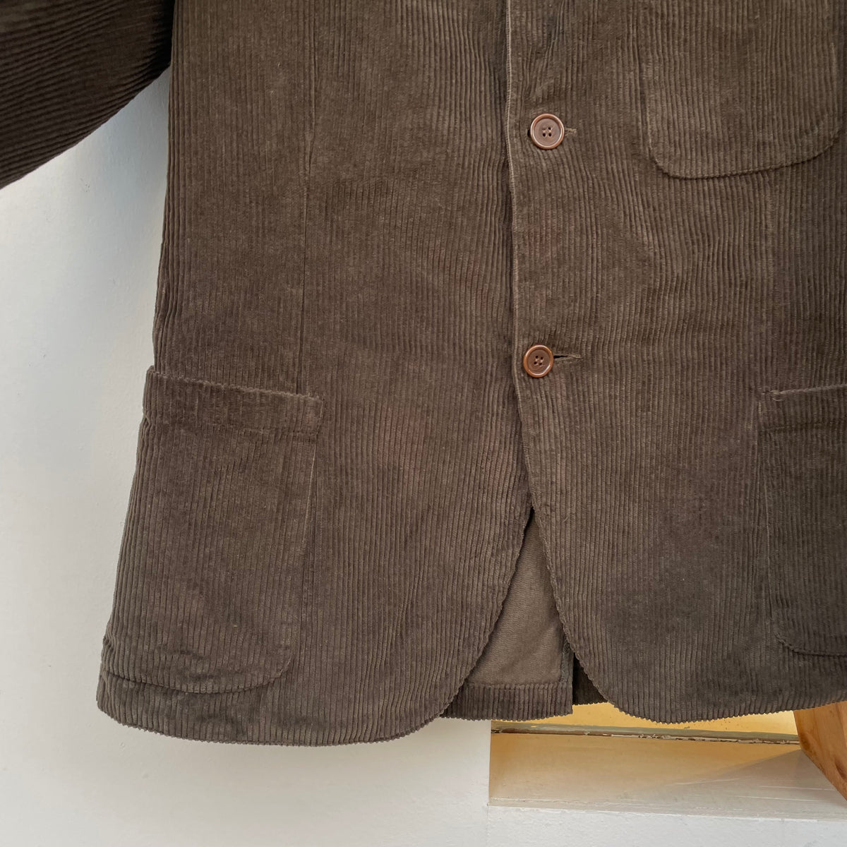 Corduroy Tailored Jacket Brown