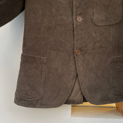 Corduroy Tailored Jacket Brown
