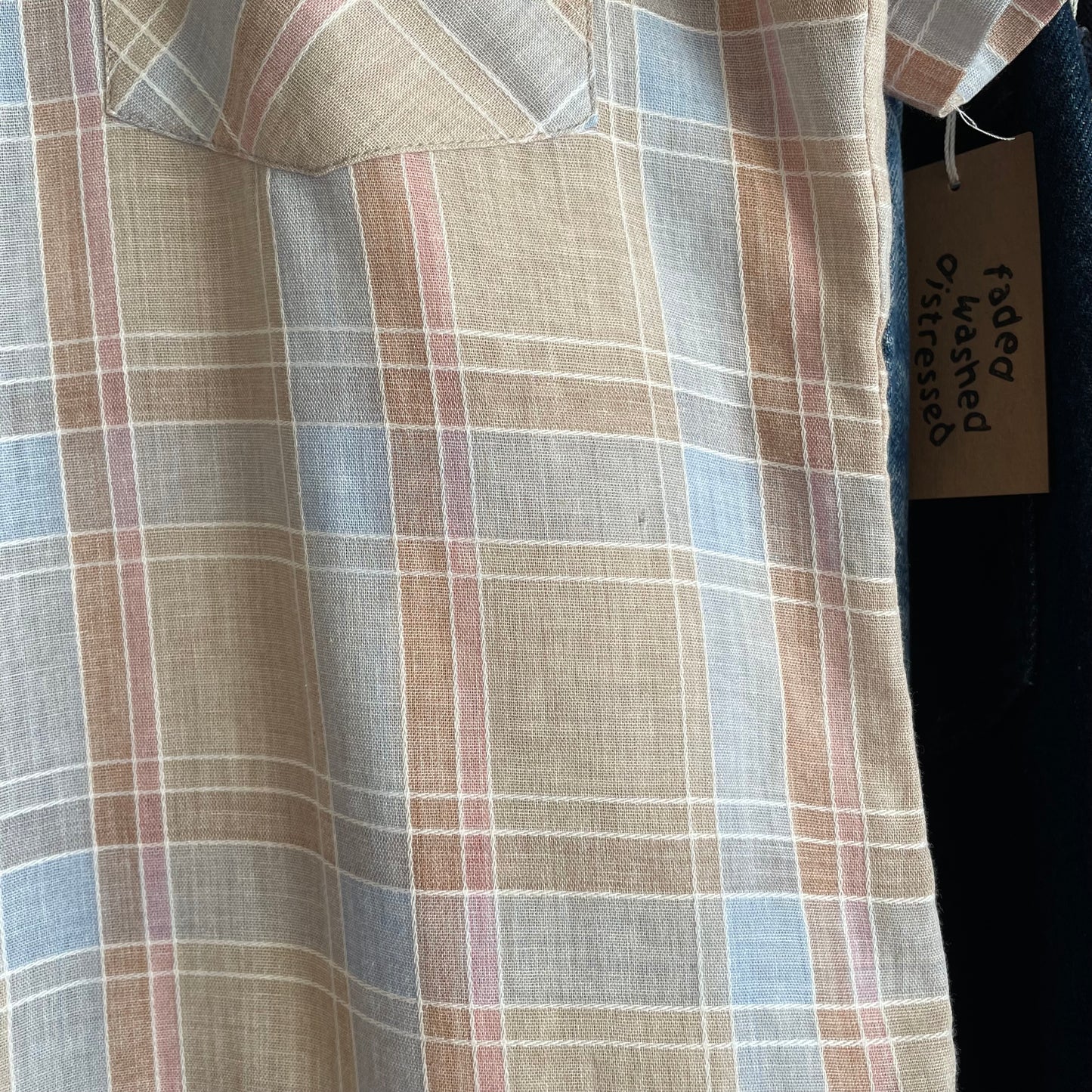 Pearl Snap Western Shirt Olive Green
