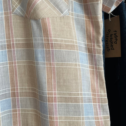 Pearl Snap Western Shirt Olive Green