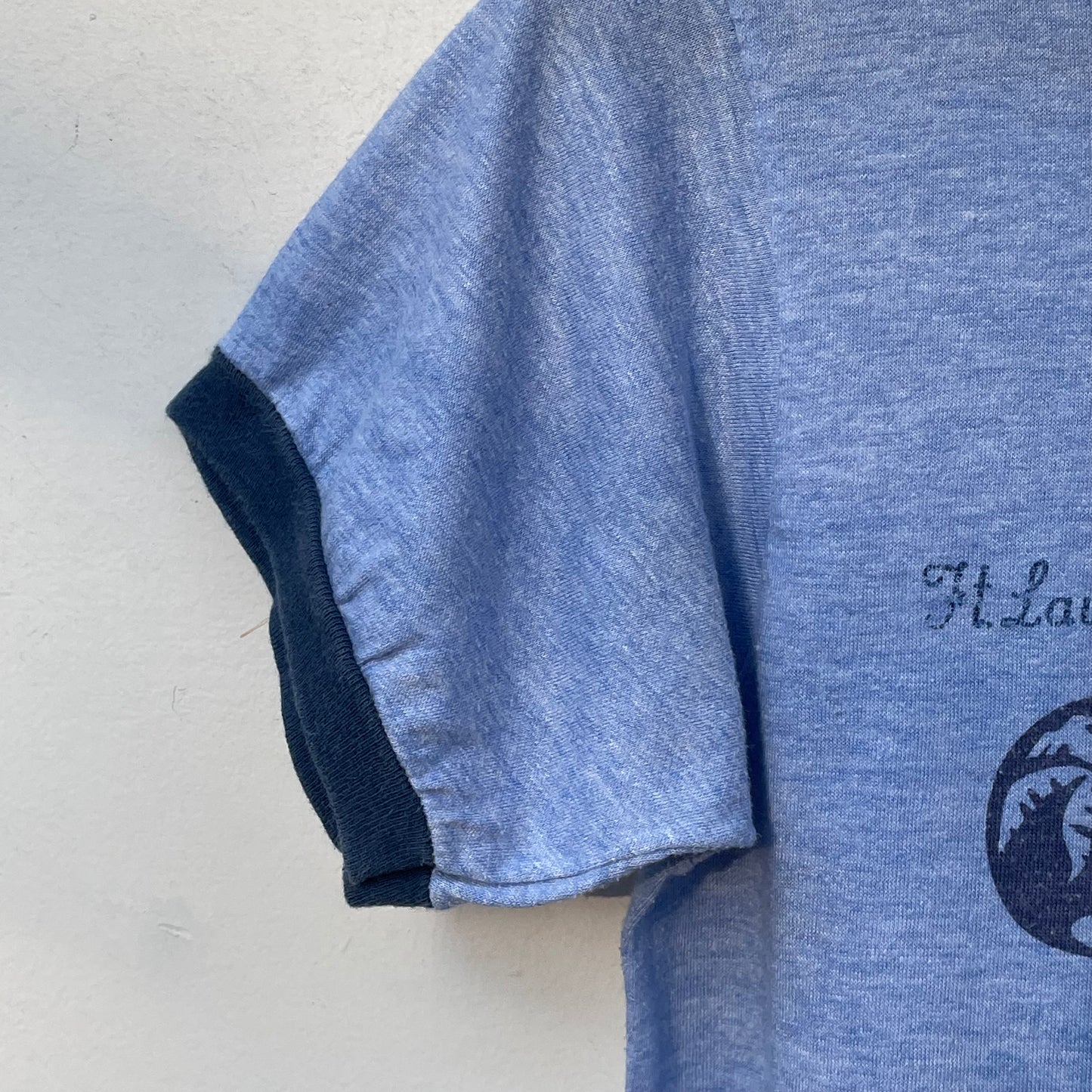 Ft. Lauderdale Florida Palm Sunset Souvenir Ringer Tee