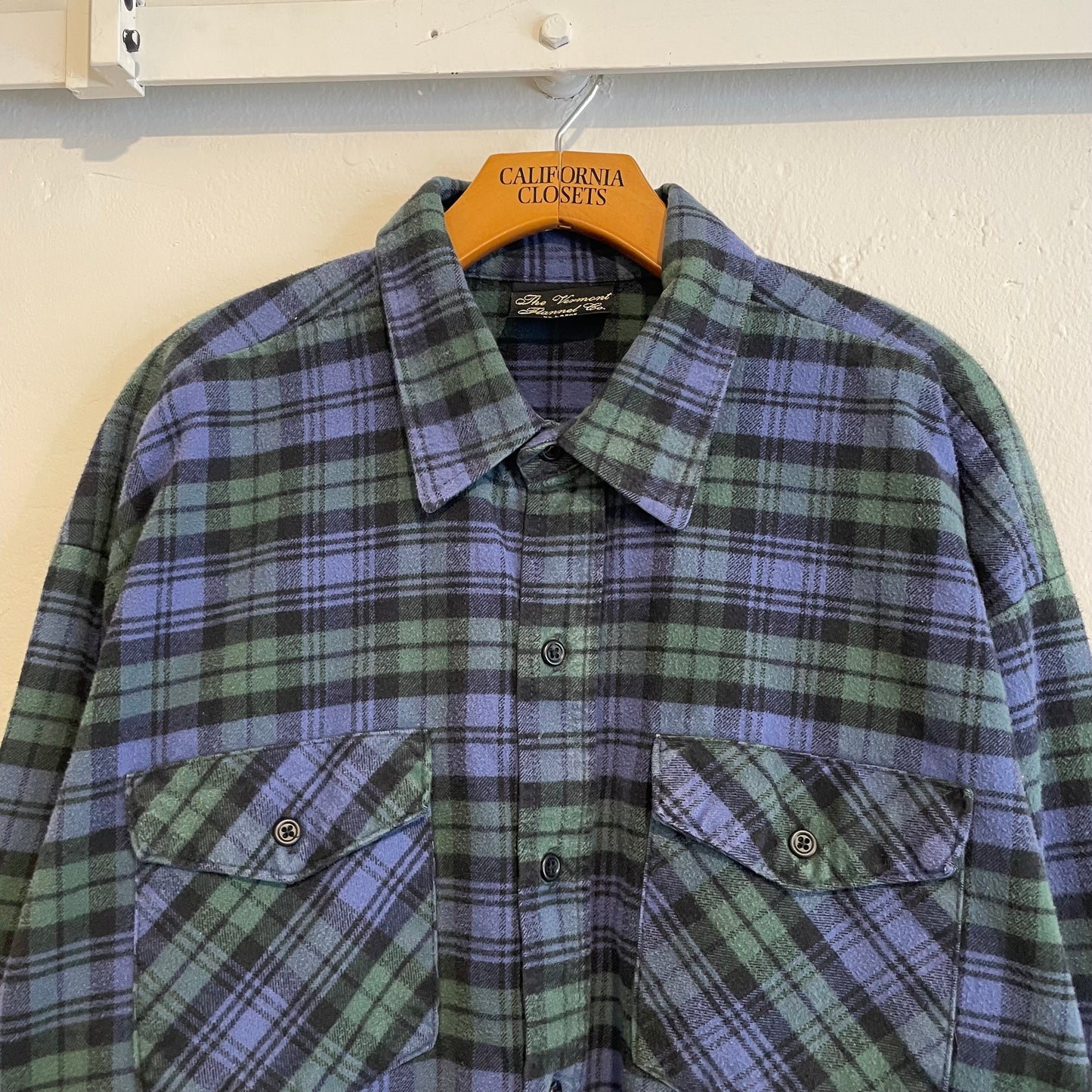 Flannel Check Shirt Green/Blue