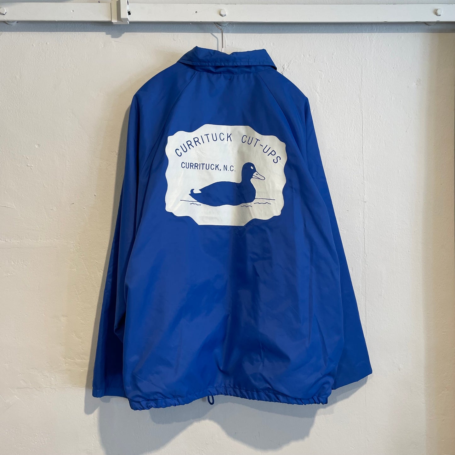 Duck Printed Coach Jacket Blue