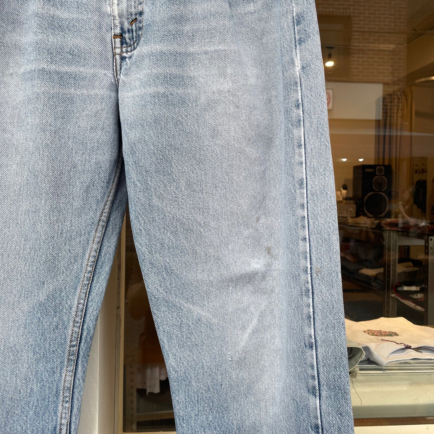 Faded Denim Straight Blue