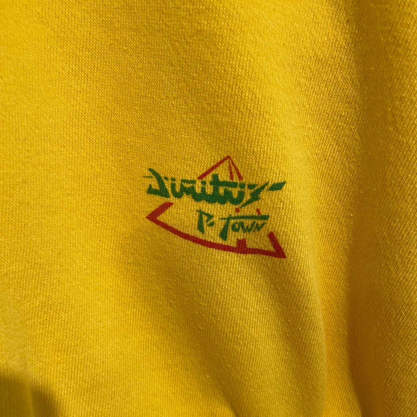 P-TOWN Printed Sweatshirt Yellow