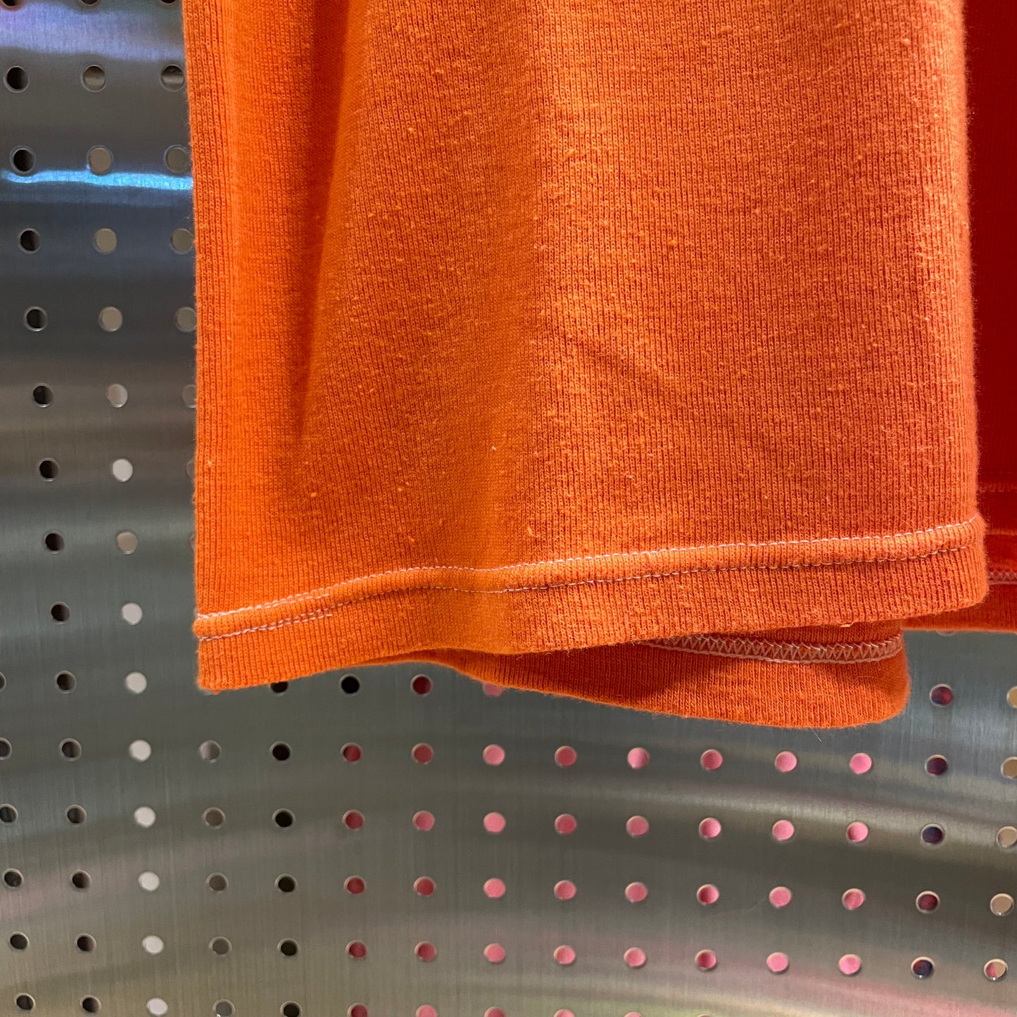 Dyed German Military U-Neck L/S T-Shirt Orange